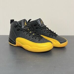 Nike Air Jordan 12 XII Retro University Gold Black 153265-070 Youth Shoes 4Y